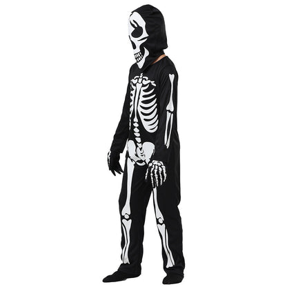 Costume d'Halloween squelette lumineux