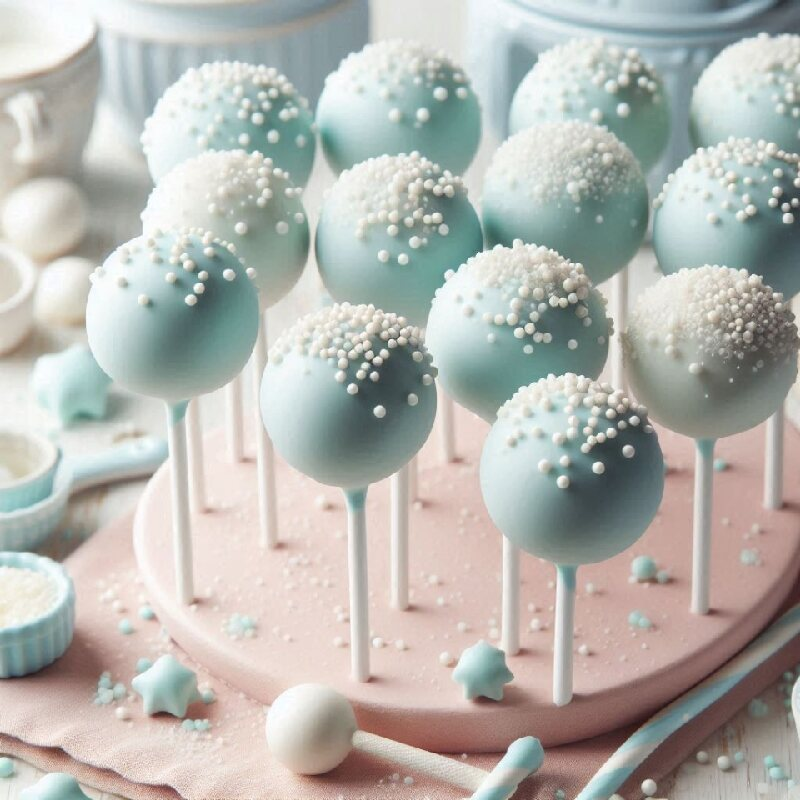 Des friandises bleues et blanches pour les baby showers et les fêtes 
