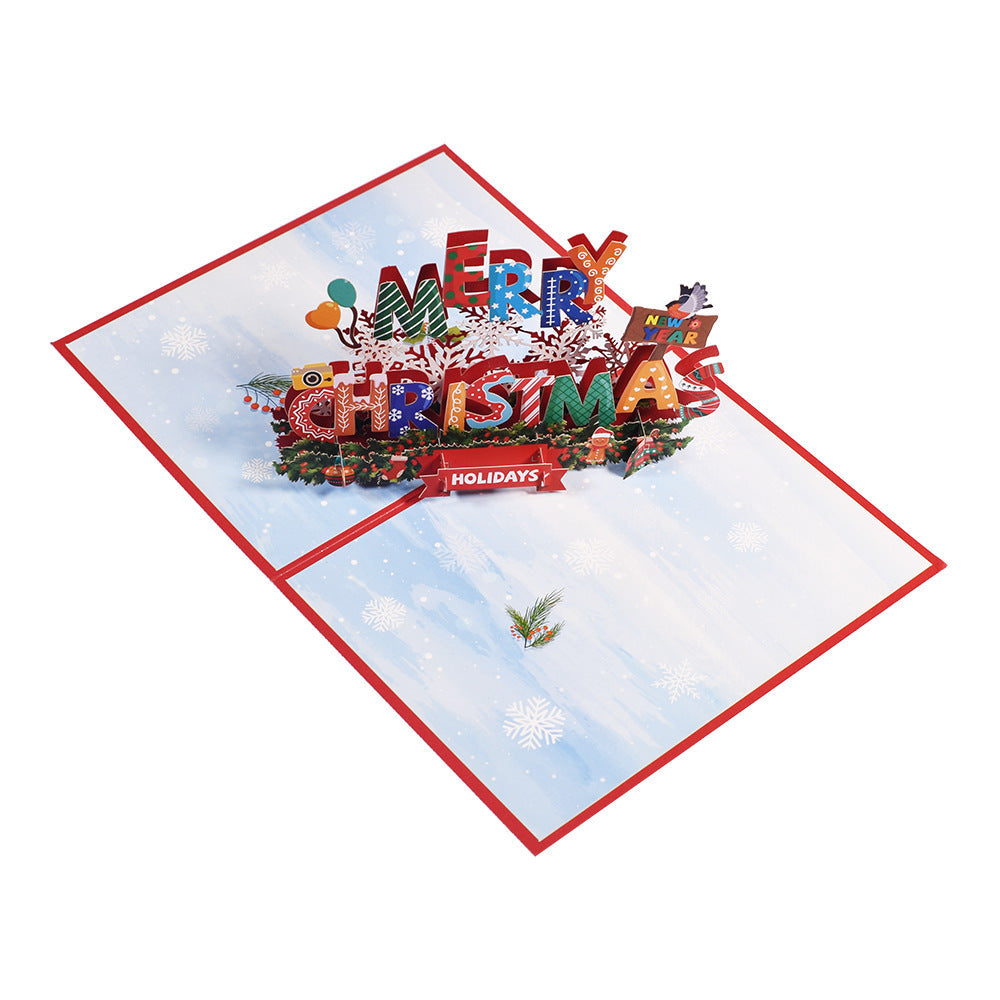 Cartes de vœux stéréoscopiques 3D pour les fêtes