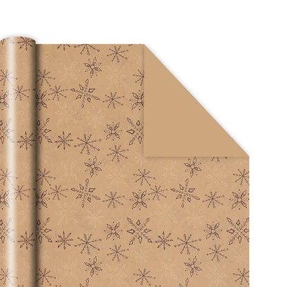 Emballage cadeau en papier kraft vintage