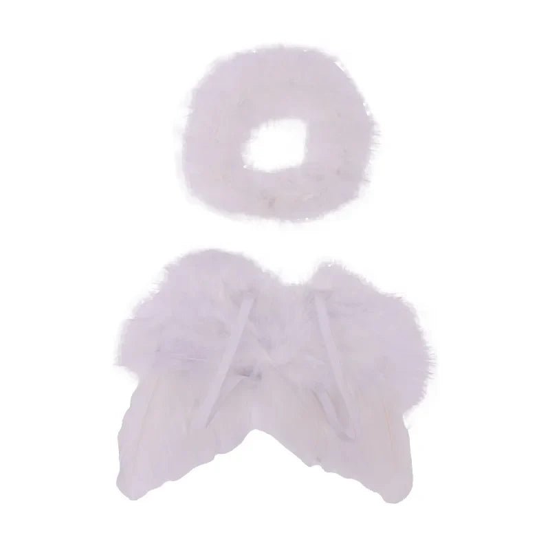 18\" American Girl Doll White and Black Angel Fairy Dress Set - Cake Pops Parties