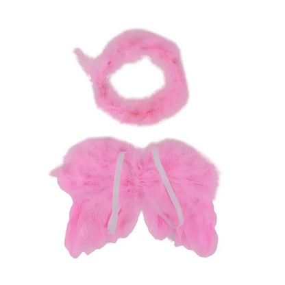 18\" American Girl Doll White and Black Angel Fairy Dress Set - Cake Pops Parties