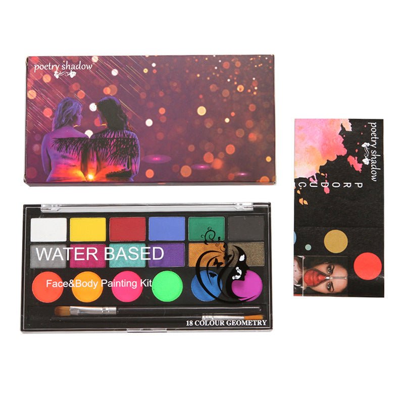 18 - Color UV Body Paint Set - Cake Pops Parties