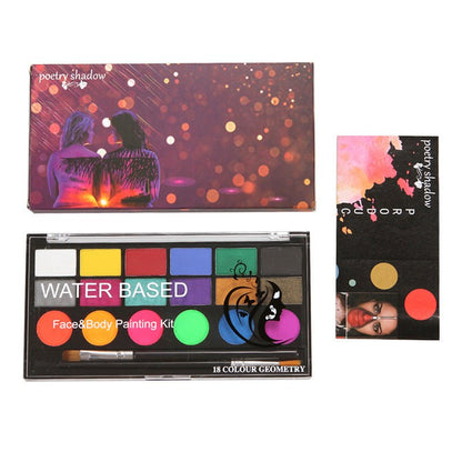 18 - Color UV Body Paint Set - Cake Pops Parties