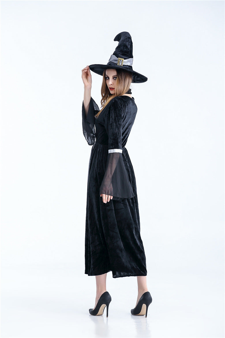 Costume de sorcière effrayante pour Halloween pour adulte