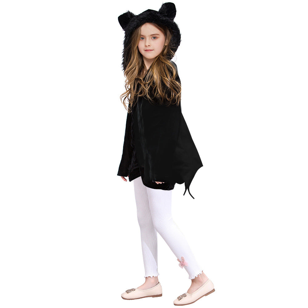 Déguisement d'Halloween avec cape de chauve-souris pour enfants