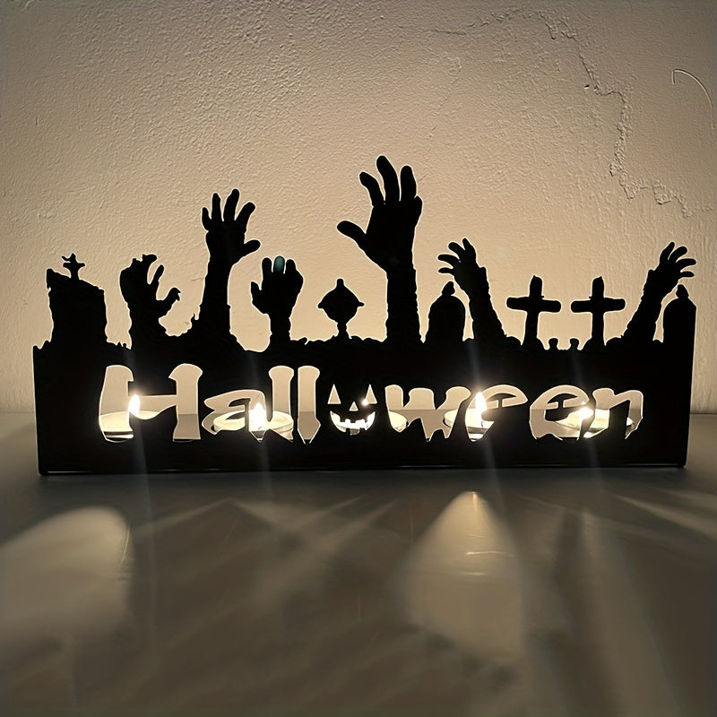 Bougeoir citrouille d'Halloween