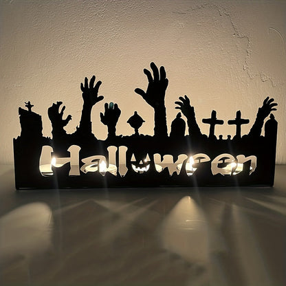 Bougeoir citrouille d'Halloween