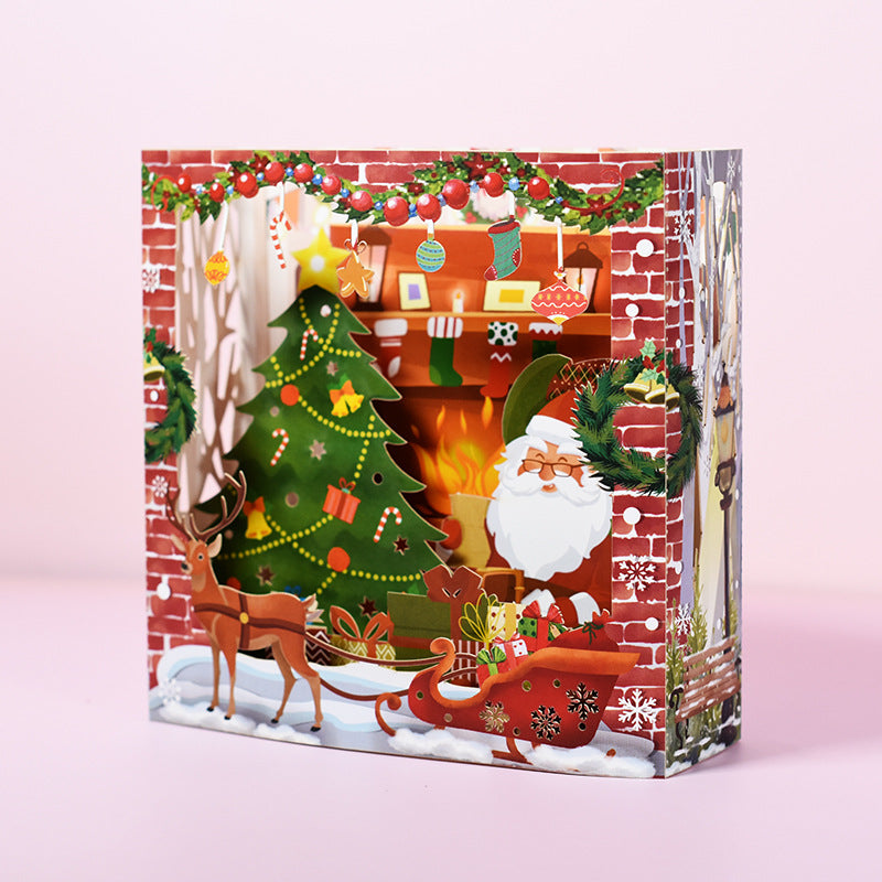 Cartes de vœux stéréoscopiques 3D pour les fêtes