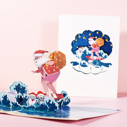 Cartes de vœux stéréoscopiques 3D pour les fêtes