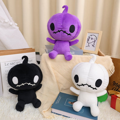 Poupée citrouille en peluche d'Halloween