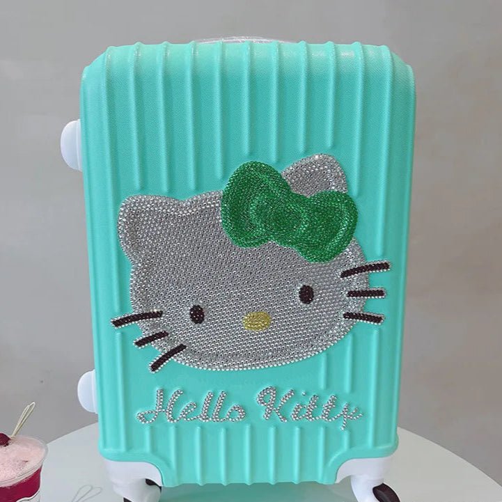 20"/24" Hello Kitty Pink Rhinestone Children's Suitcase Girls Luggage - Cake Pops Parties