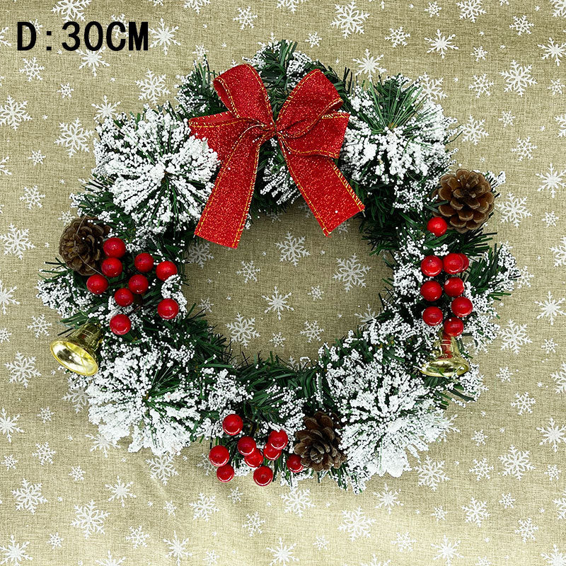 Couronne de Noël - Décoration faite à la main