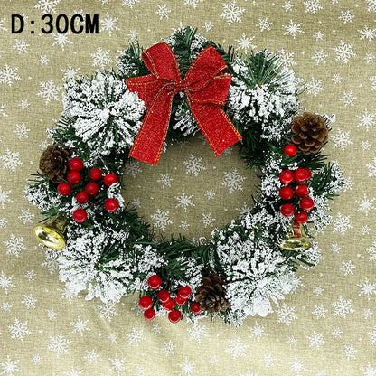 Couronne de Noël - Décoration faite à la main