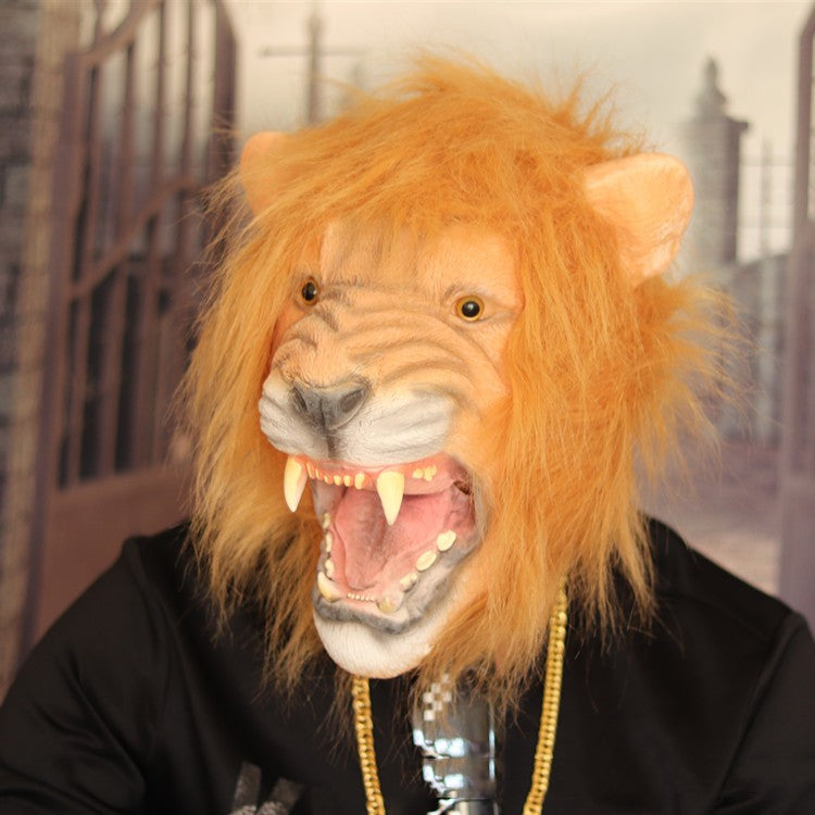 Masque de fête d'Halloween de lion effrayant