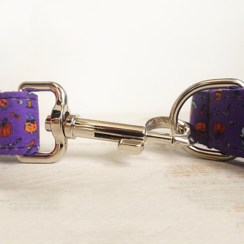 Collier pour chien violet Halloween Pet Set