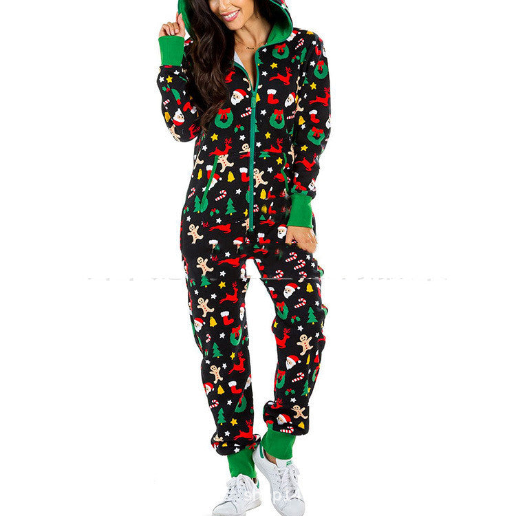 Ensemble pyjama rayé pour la famille avec motif bonhomme de neige