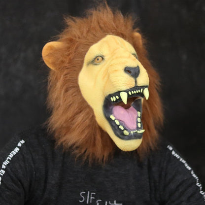 Masque de fête d'Halloween de lion effrayant
