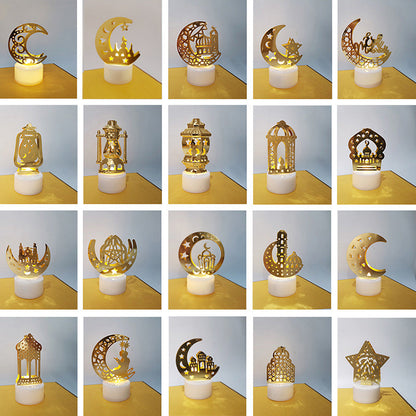 Mini lampe de nuit à LED en forme de château