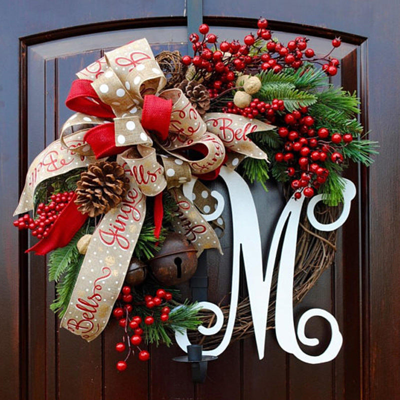 Couronne de Noël luxueuse en PVC