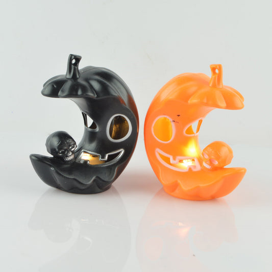 Lampe citrouille d'Halloween au clair de lune