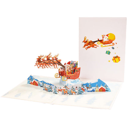 Cartes de vœux stéréoscopiques 3D pour les fêtes