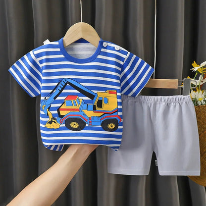 2PCS Children's T-shirt & Shorts Set - Cake Pops Parties
