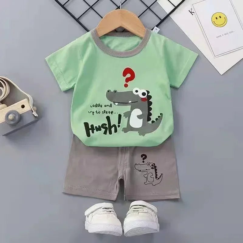 2PCS Children's T-shirt & Shorts Set - Cake Pops Parties