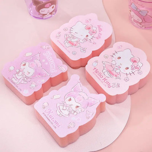 2pcs Sanrio Kuromi Hello Kitty Kitchen Sponge Kawaii Cleaning - Cake Pops Parties