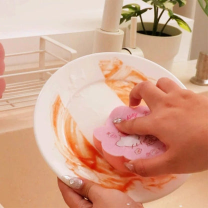 2pcs Sanrio Kuromi Hello Kitty Kitchen Sponge Kawaii Cleaning - Cake Pops Parties