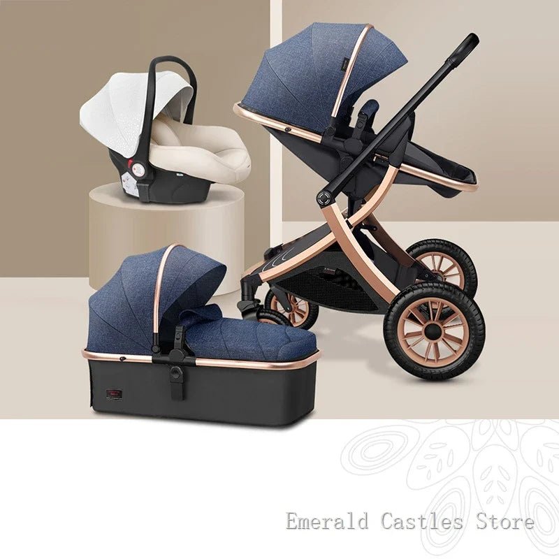3 - in - 1 High Landscape Baby Stroller - Cake Pops Parties