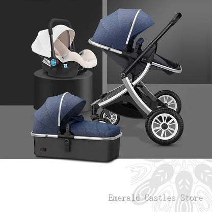 3 - in - 1 High Landscape Baby Stroller - Cake Pops Parties