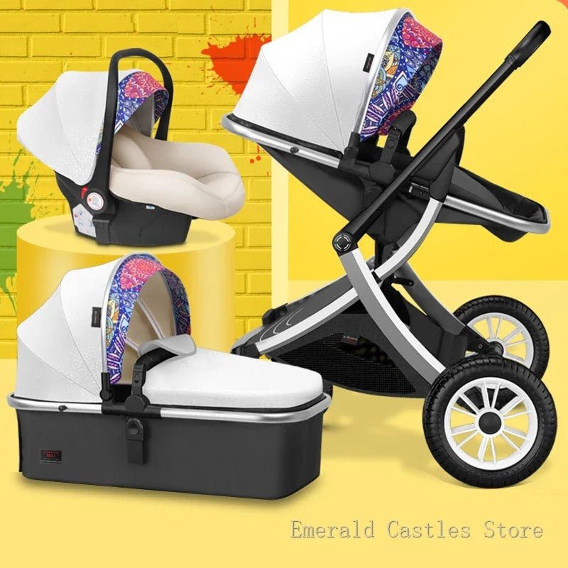 3 - in - 1 High Landscape Baby Stroller - Cake Pops Parties