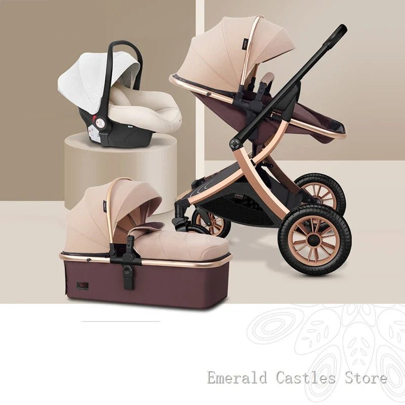 3 - in - 1 High Landscape Baby Stroller - Cake Pops Parties
