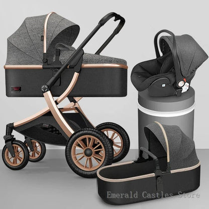 3 - in - 1 High Landscape Baby Stroller - Cake Pops Parties