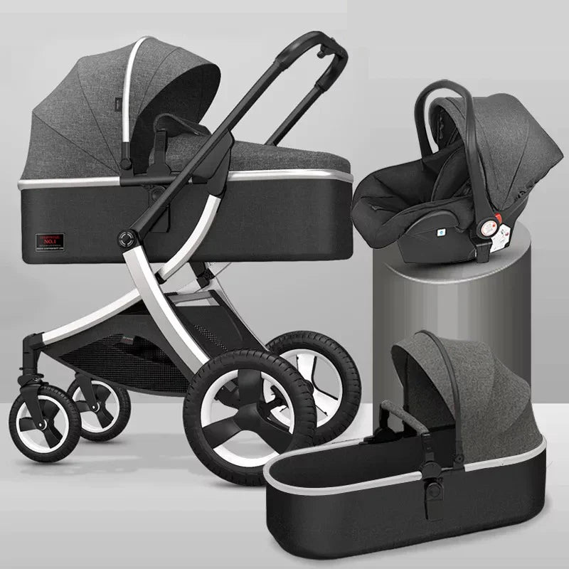 3 - in - 1 High Landscape Baby Stroller - Cake Pops Parties
