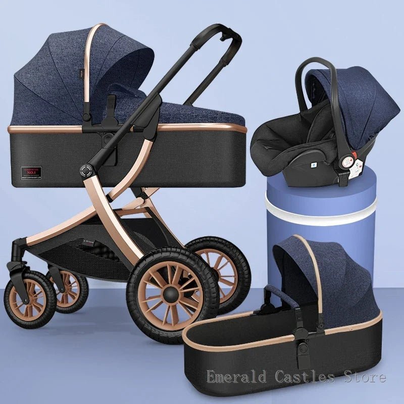 3 - in - 1 High Landscape Baby Stroller - Cake Pops Parties