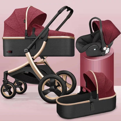 3 - in - 1 High Landscape Baby Stroller - Cake Pops Parties