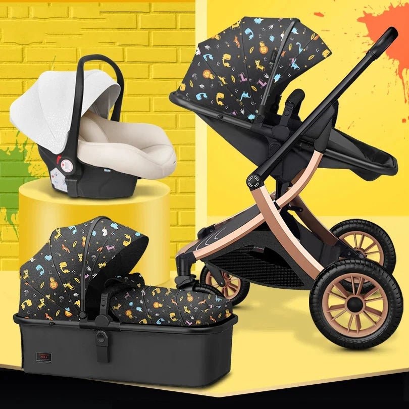 3 - in - 1 High Landscape Baby Stroller - Cake Pops Parties