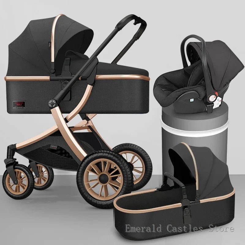 3 - in - 1 High Landscape Baby Stroller - Cake Pops Parties
