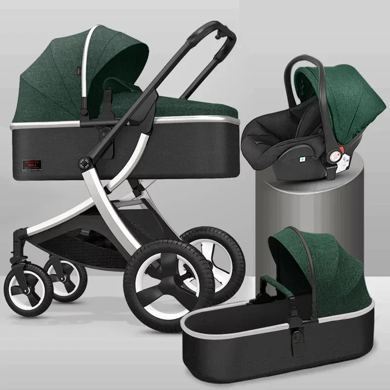 3 - in - 1 High Landscape Baby Stroller - Cake Pops Parties