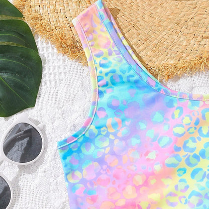 3 - Piece Gradient Swimsuit | Women’s Bikini Set with Skirt Beachwear - Cake Pops Parties