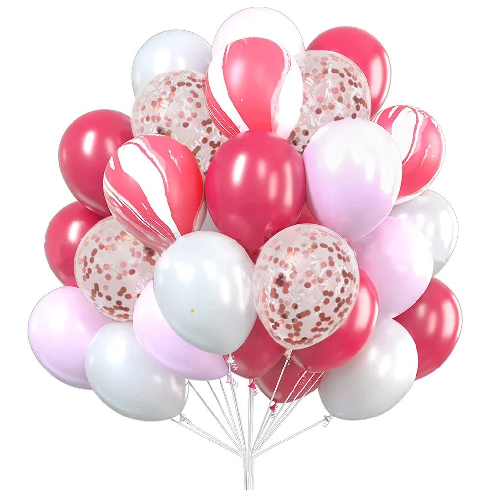 30pcs Clear Confetti Latex Balloons - Cake Pops Parties