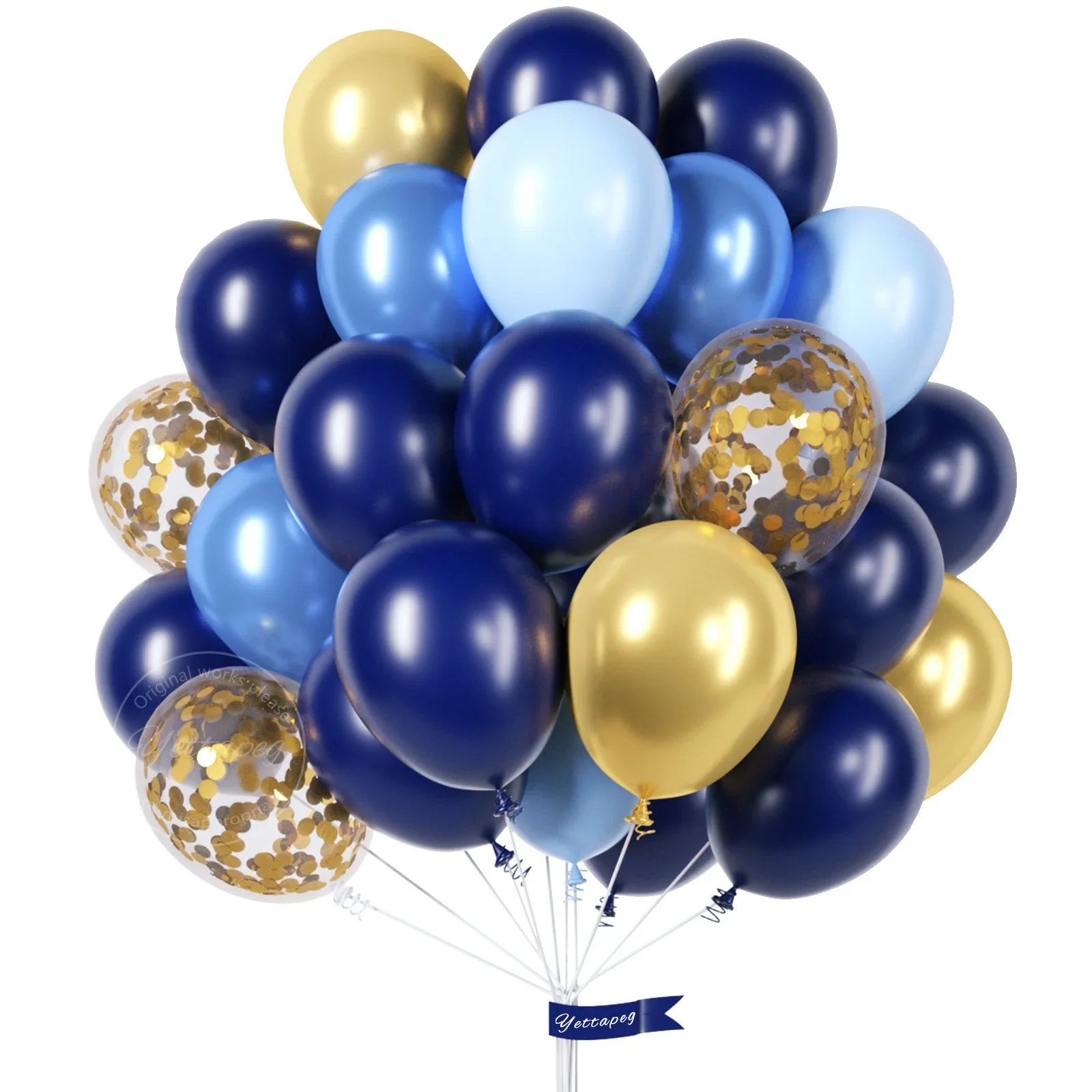 30pcs Clear Confetti Latex Balloons - Cake Pops Parties