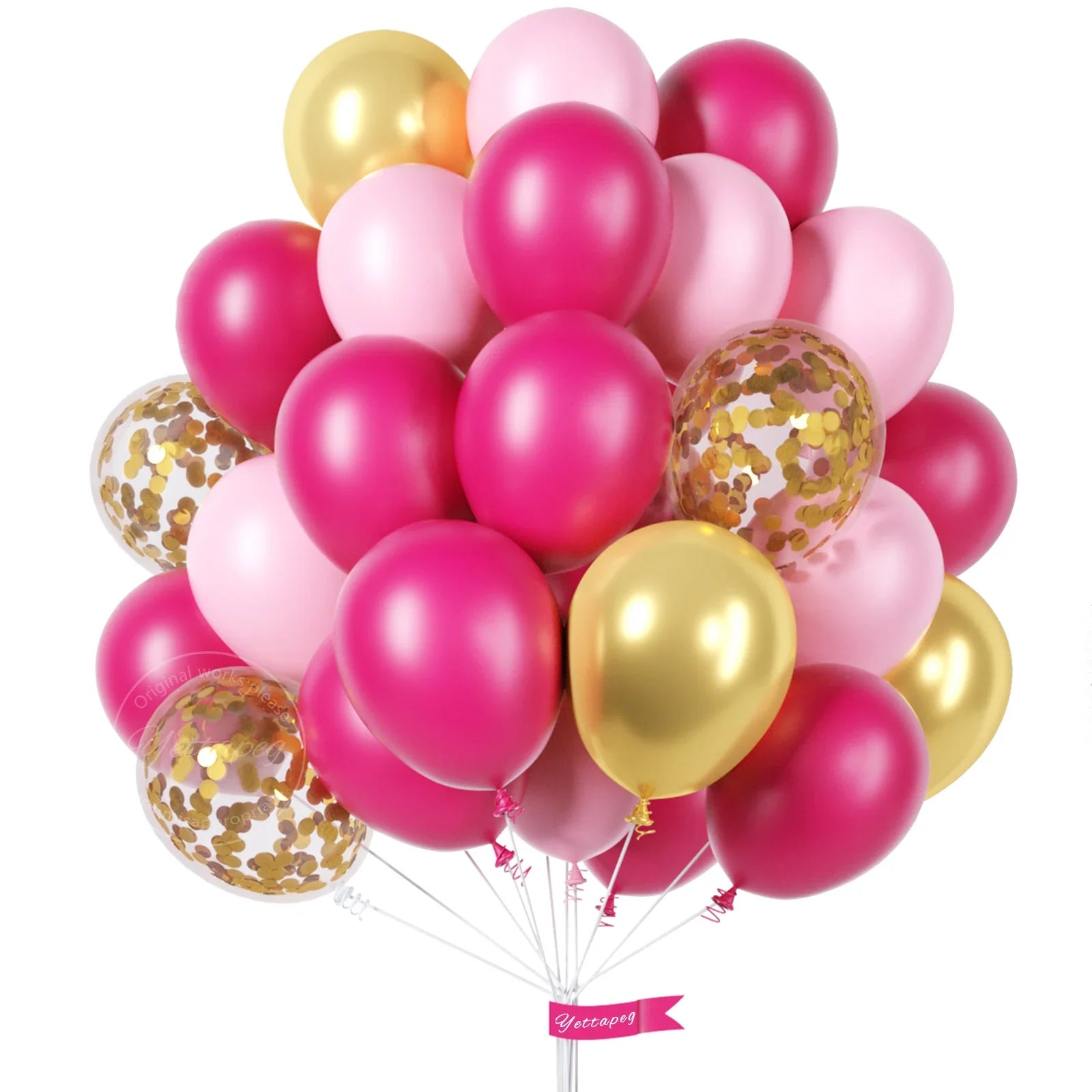 30pcs Clear Confetti Latex Balloons - Cake Pops Parties