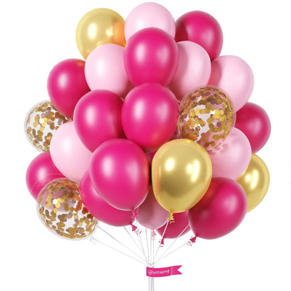 30pcs Clear Confetti Latex Balloons - Cake Pops Parties