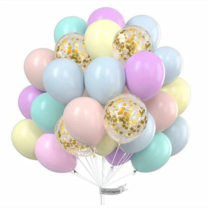 30pcs Clear Confetti Latex Balloons - Cake Pops Parties