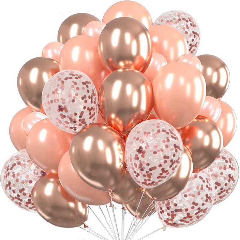 30pcs Clear Confetti Latex Balloons - Cake Pops Parties