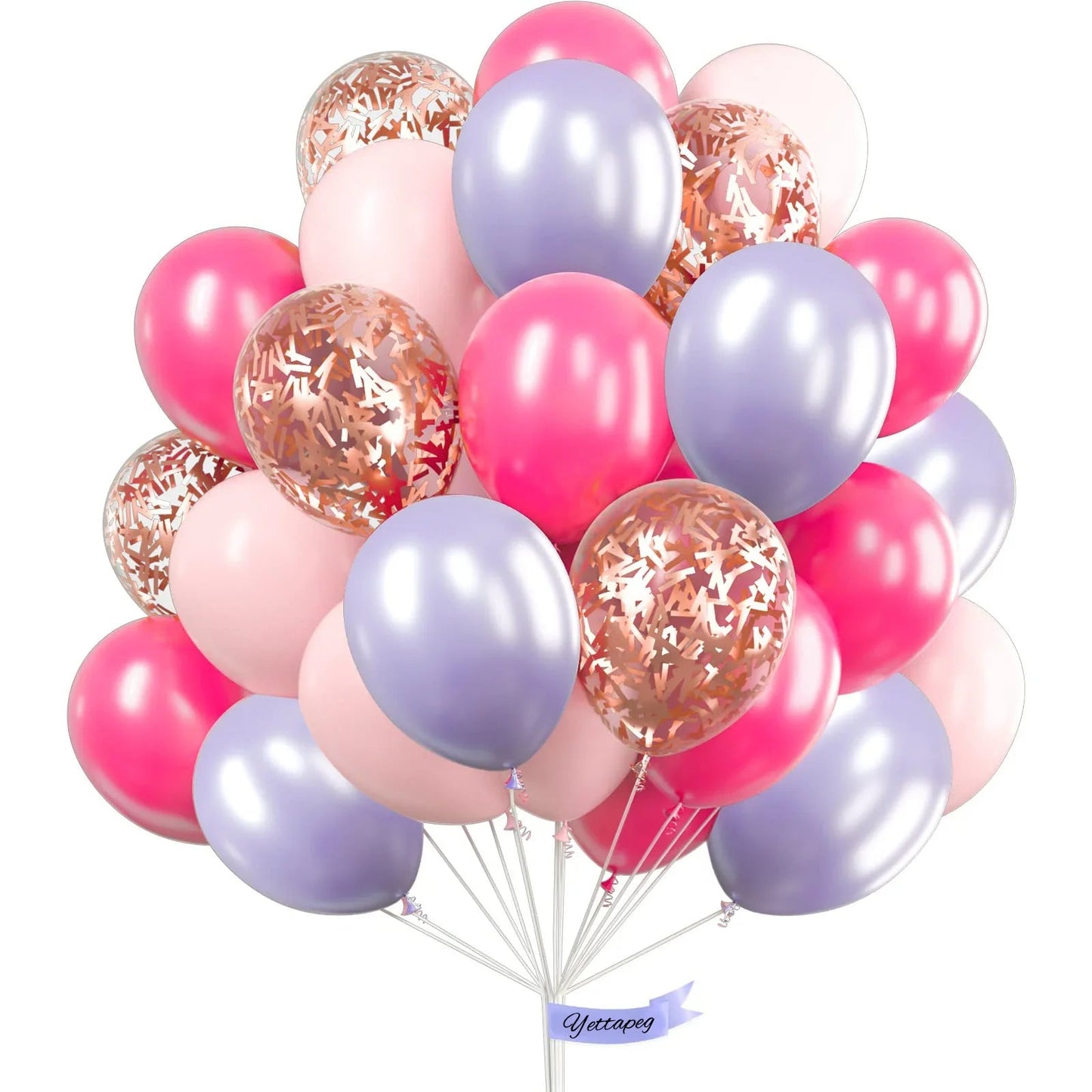 30pcs Clear Confetti Latex Balloons - Cake Pops Parties
