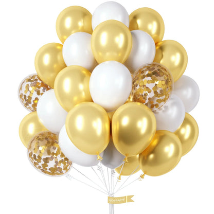 30pcs Clear Confetti Latex Balloons - Cake Pops Parties